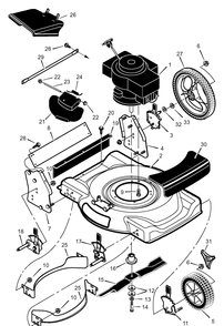 Part Location Diagram of 672437 Briggs and Stratton 8X2 FREE WHEEL TE